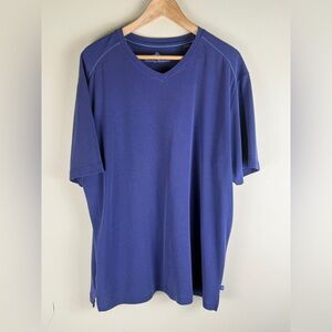 Tommy Bahama Pebble Shore V-Neck T-Shirt Violet Men's XL Beach Vacation Cruise